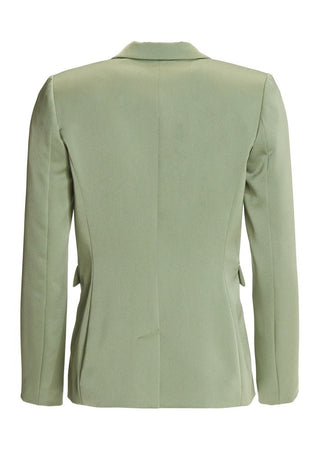 Satin single - button blazer - Dresses Boutique B.V.