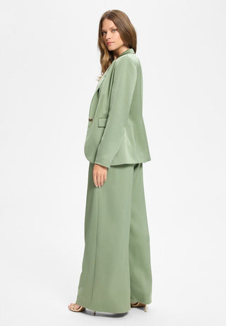Satin single - button blazer - Dresses Boutique B.V.