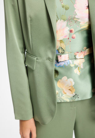 Satin single - button blazer - Dresses Boutique B.V.
