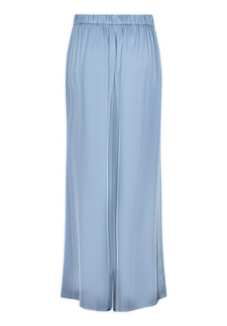 Satin wide pants Soft Sky - Dresses Boutique B.V.