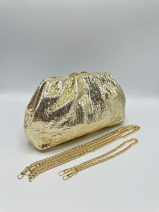 Shain clutch Gold - Dresses Boutique B.V.