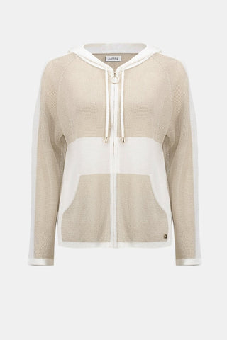 Soft Knit Straight Hooded Zip Jacket - Dresses Boutique B.V.