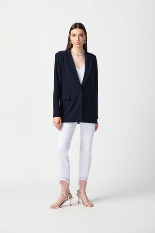 Straight Blazer Midnight blue - Dresses Boutique B.V.