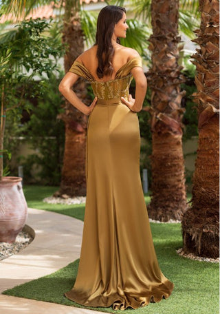 Taura dress 0926 Olive green - Dresses Boutique B.V.