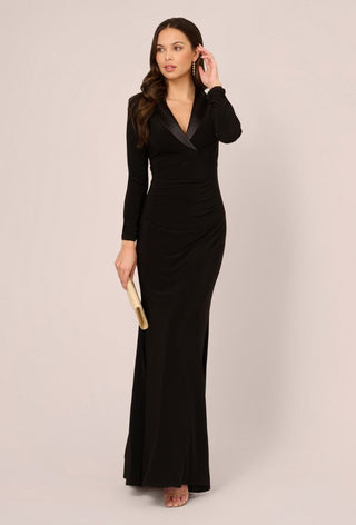 Tuxedo long dress Black - Dresses Boutique B.V.