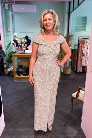 Vileria dress Champagne - Dresses Boutique B.V.