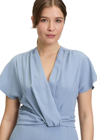 Vinny jumpsuit Light steel blue - Dresses Boutique B.V.