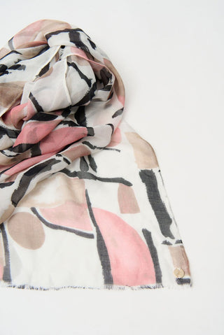 Viscose Abstract Print Scarf - Dresses Boutique B.V.