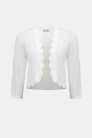 Viscose Sweater Knit Fitted Bolero Cardigan - Dresses Boutique B.V.