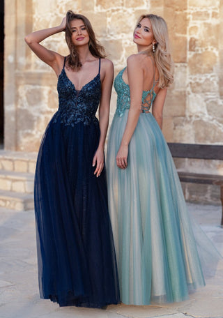 Wandro dress 0869 Glitter Dusty Green - Dresses Boutique B.V.