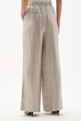 Wide leg linen pants - Dresses Boutique B.V.