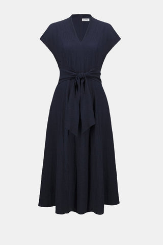 Woven seersucker fit and flare dress - Dresses Boutique B.V.