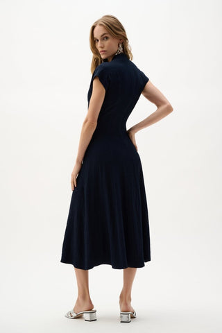 Woven seersucker fit and flare dress - Dresses Boutique B.V.