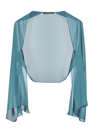 Chiffon bolero magic green - Dresses Boutique B.V.