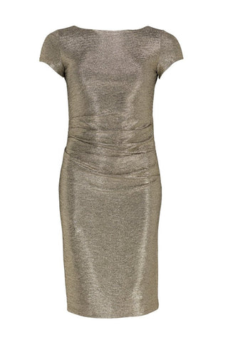 Drapey jersey dress Gold - Dresses Boutique B.V.