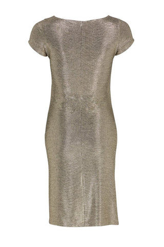 Drapey jersey dress Gold - Dresses Boutique B.V.