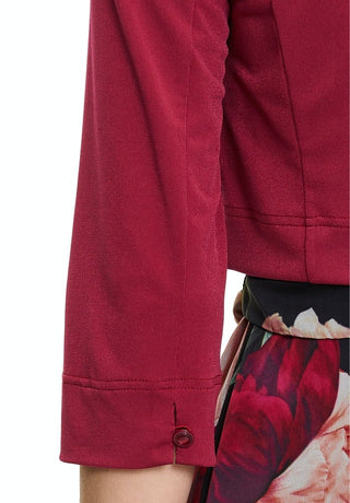 Jersey blzr jacket Ruby red - Dresses Boutique B.V.
