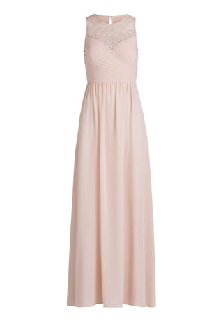 Lace maxi evening dress Blush - Dresses Boutique B.V.