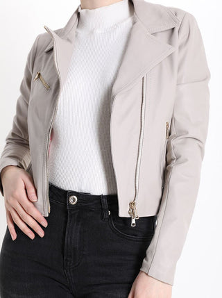 Leather biker jacket - Dresses Boutique B.V.