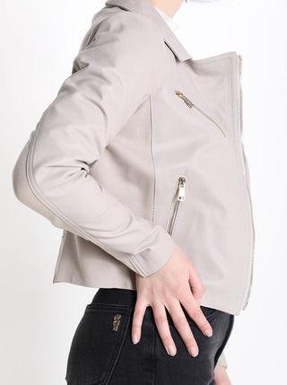 Leather biker jacket - Dresses Boutique B.V.