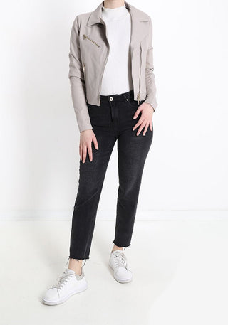 Leather biker jacket - Dresses Boutique B.V.