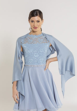 Satijn chiffon stola - Dresses Boutique B.V.