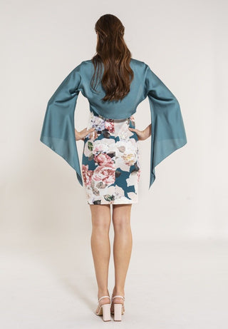 Satijn chiffon stola - Dresses Boutique B.V.