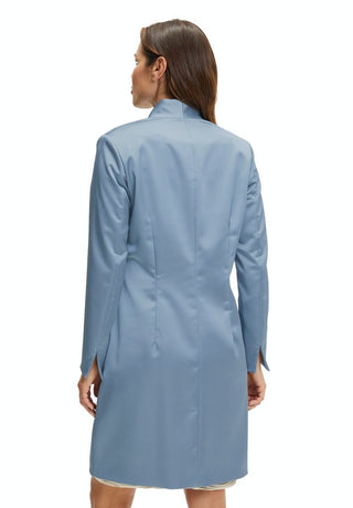 Satin blazer long Bluish grey - Dresses Boutique B.V.