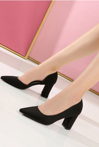 Suedine block hak - Dresses Boutique B.V.