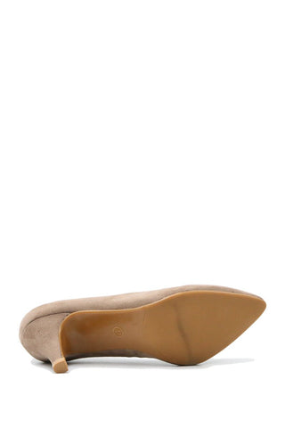 Suedine pump Taupe - Dresses Boutique B.V.