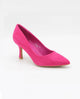 Suedine pump fuchsia - Dresses Boutique B.V.