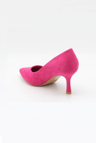 Suedine pump fuchsia - Dresses Boutique B.V.