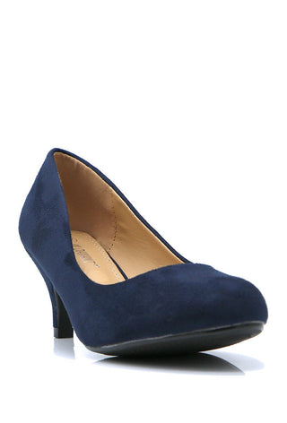 Suedine pump round - Dresses Boutique B.V.