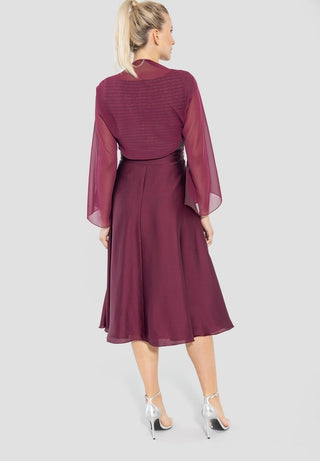 Thin chiffon stole Brilliant wine - Dresses Boutique B.V.