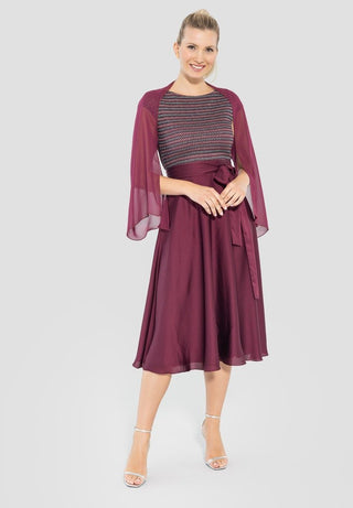 Thin chiffon stole Brilliant wine - Dresses Boutique B.V.